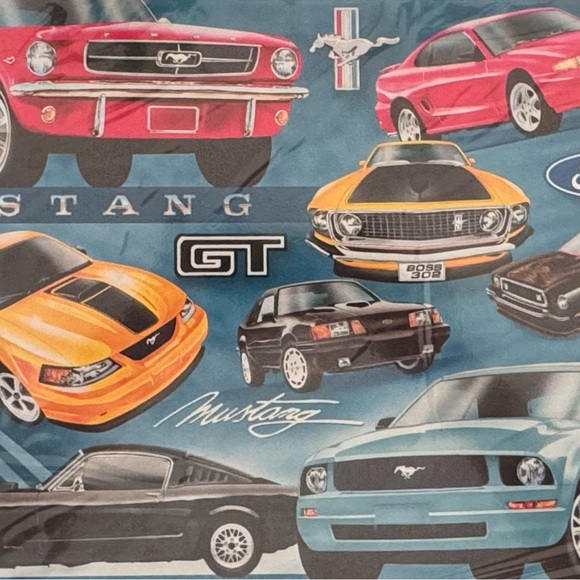FORD MUSTANG PAST & PRESENT COLLECTIBLE TIN SIGN. SEALED - Picture 3 of 7